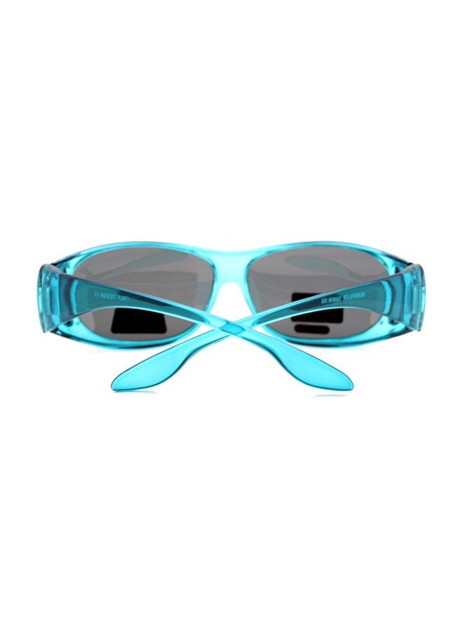PASTL Womens Polarized Fit Over Glasses Rhinestone Sunglasses Oval Rectangular Purple - Image 3