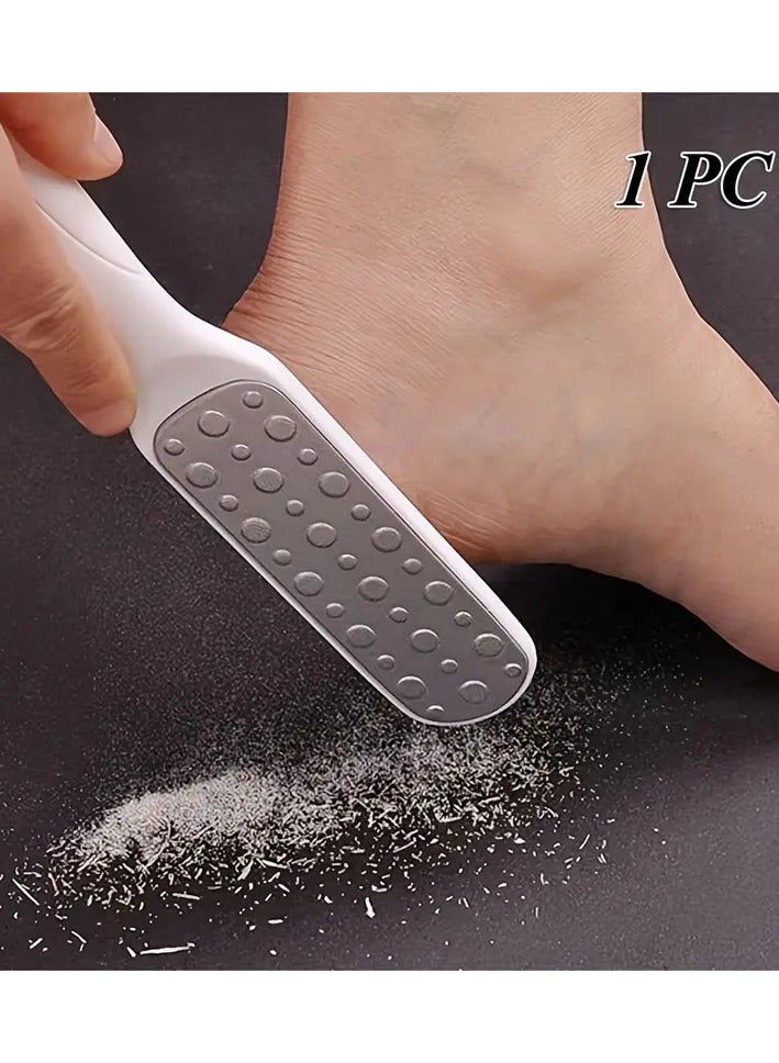 Goolsky Foot File Callus Remover for Feet, Feet Filer for Dead Skin,(1pc) White, Double Side Metal Foot File Stainless Steel, Pedicure Foot Rasp, Foot Scraper to Remove Hard Skin (White) - Image 1