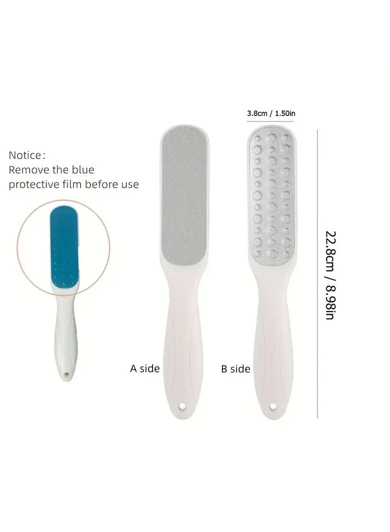 Goolsky Foot File Callus Remover for Feet, Feet Filer for Dead Skin,(1pc) White, Double Side Metal Foot File Stainless Steel, Pedicure Foot Rasp, Foot Scraper to Remove Hard Skin (White) - Image 2