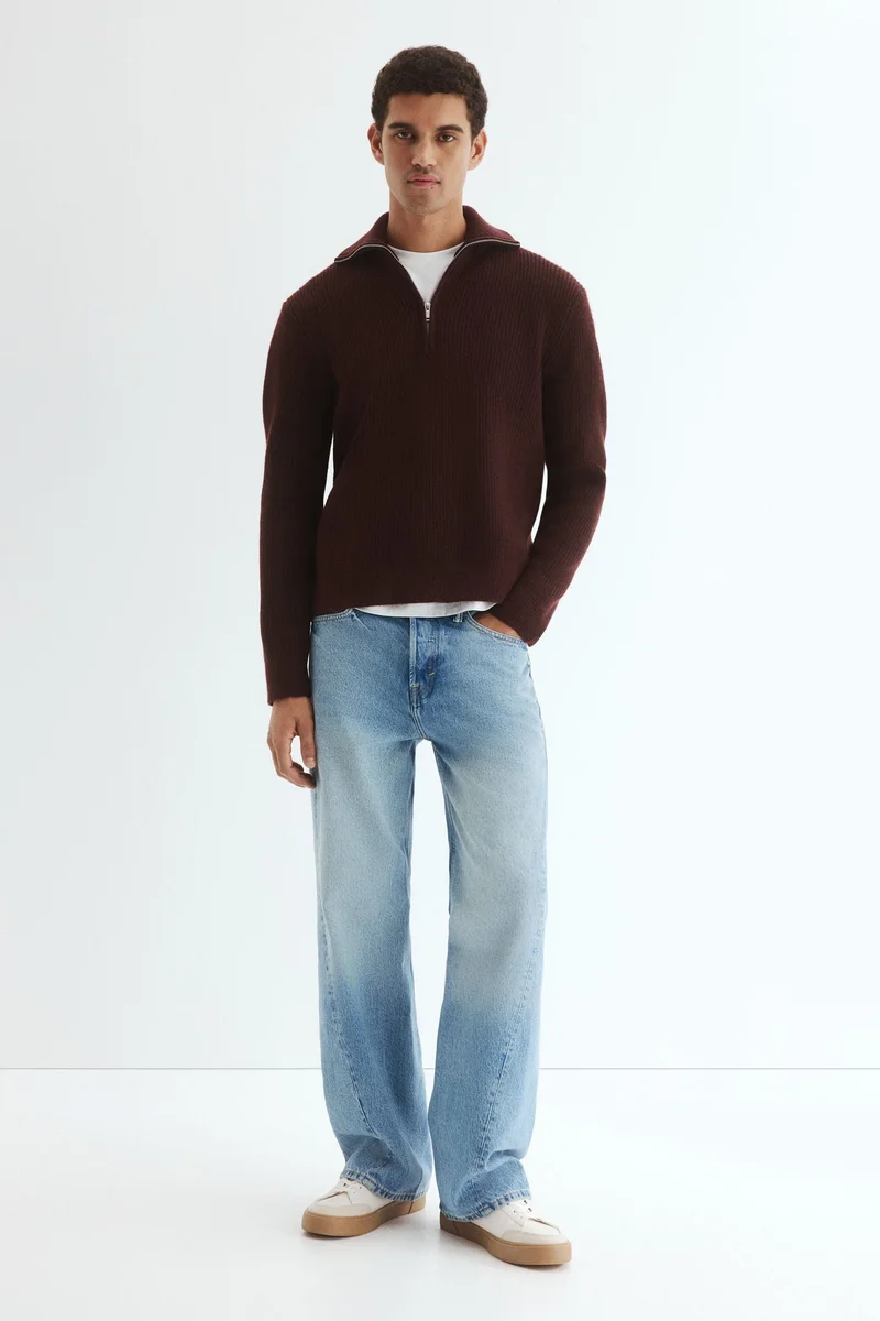 H&M Regular Fit Zip-top jumper