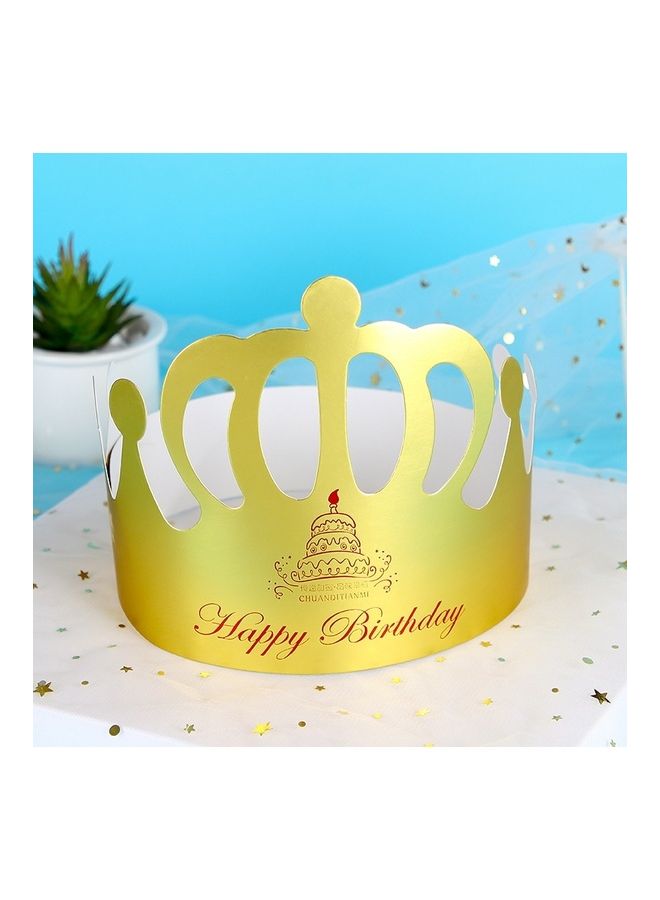 Loquat 50-Piece Crown Birthday Hat Set