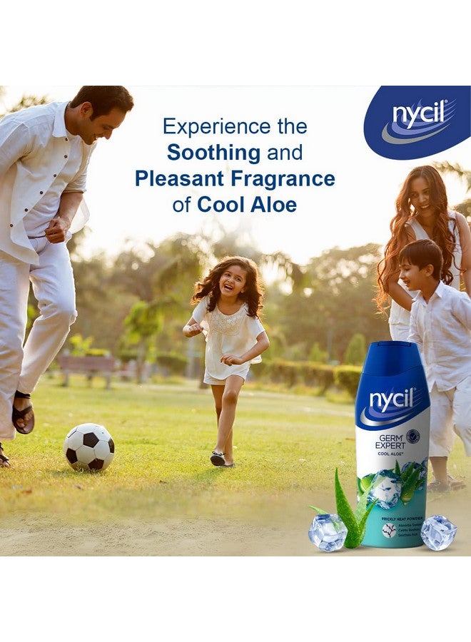 Nycil Germ Expert Cool Aloe Prickly Heat And Cooling Powder - 150 G + 50 G Free (Nycil Cool Herbal Powder) | Get Relief From Skin Problems - Image 3