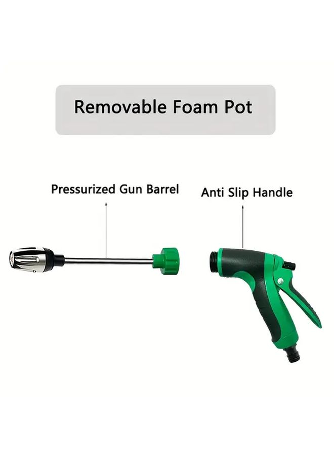 Heavy Duty Garden Hose Nozzle Sprinkler with Long Handle High Pressure Water Gun - Image 5