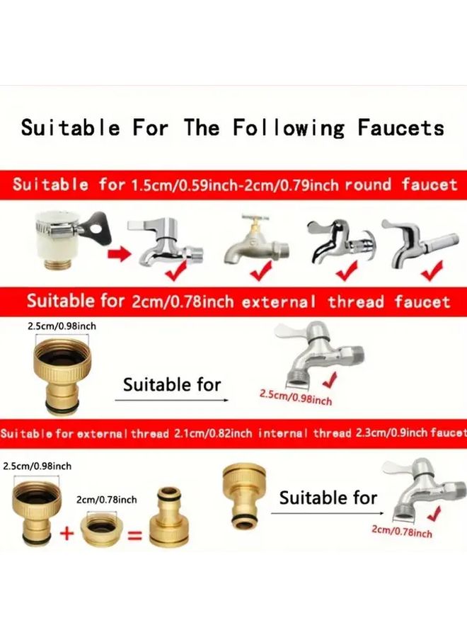Heavy Duty Garden Hose Nozzle Sprinkler with Long Handle High Pressure Water Gun - Image 4