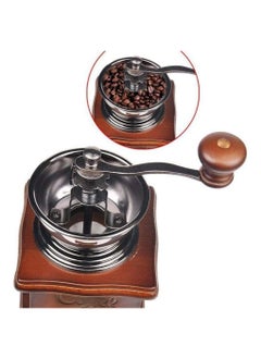 Generic Manual Wooden Coffee Grinder Stainless Steel Ceramic Conical Burr; - Keep your coffee tasting as fresh as day with this advanced coffee grinder. The design provides a fine grind from fine to coarse. Classic crank handle provides a firm, comfortable grip. Precision forged stainless steel conical burrs; Drawer adds convenience  - Image 2