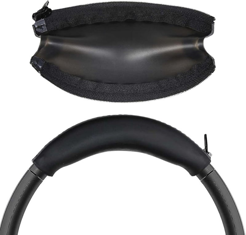 وسادة عصابة الرأس السيليكونية المضادة للعرق من Adhiper لسماعات Sony WH-1000XM3/WH-1000XM4 - واقي قابل للغلق والغسل والحماية من الغبار، بديل وسادة علوية، أسود - Image 1