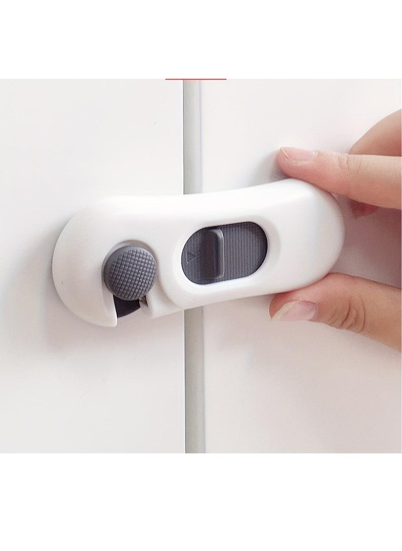 Generic - 5pcs Baby Proofing Cabinet Locks - Easy Removal, No Drilling or Keys Required - Strong Adhesive Tape - Newest Design for Drawer, Refrigerator, Oven - Keep Your Child Safe - Image 1