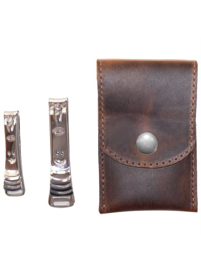 Hide & Drink , Soft Leather Double Nail Clipper Case, Beauty & Personal Care, Commuter & Nomad Gift, Grooming Case, Home & Travel Essentials, Handmade Includes 101 Year Warranty :: Bourbon Brown - Image 5