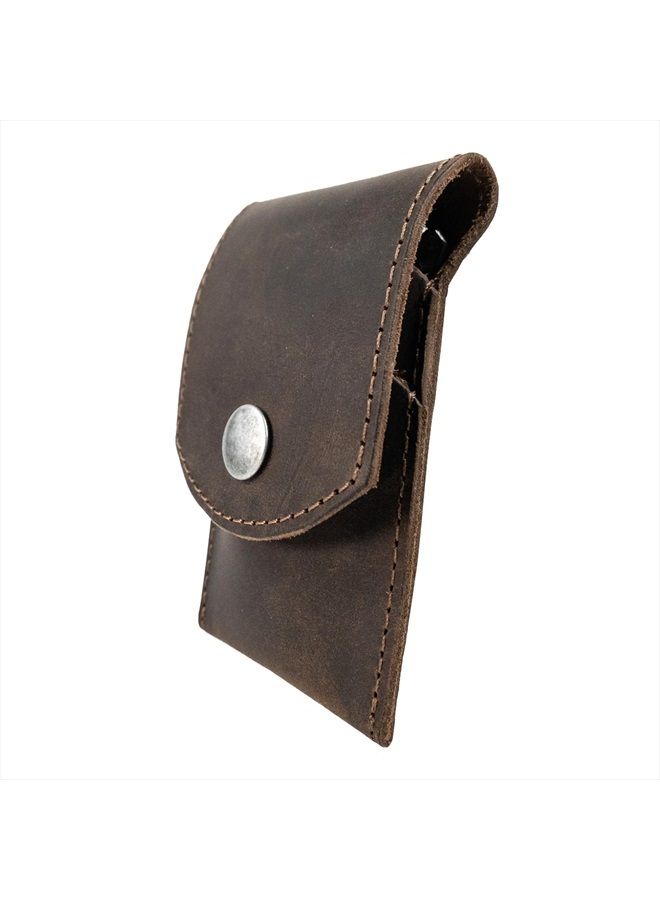 Hide & Drink , Soft Leather Double Nail Clipper Case, Beauty & Personal Care, Commuter & Nomad Gift, Grooming Case, Home & Travel Essentials, Handmade Includes 101 Year Warranty :: Bourbon Brown - Image 3