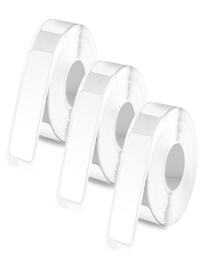 XIHIRCD 480pcs/3 Rolls Label Printer Tapes for Phomemo D30, 14x40mm Thermal Paper Self-Adhesive Label Waterproof Labeling Stickers for Office School Home (White) - Image 1