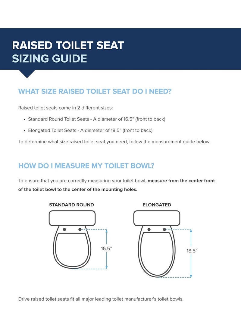 Premium plastic raised toilet seat with locking system and removable padded armrests, 5 inches high - Image 4