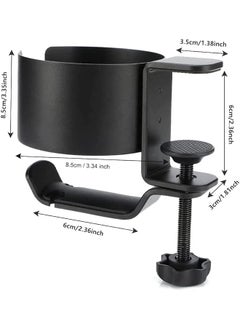 erorex 2 In 1 Desk Earphone And Cup Holder Headphone Stand Hanger Desk Cup And Earphone Holder Headphone Stand With Usb Hub  - Image 2