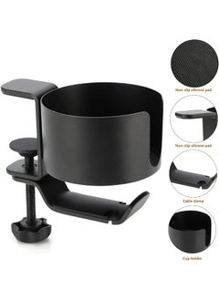 erorex 2 In 1 Desk Earphone And Cup Holder Headphone Stand Hanger Desk Cup And Earphone Holder Headphone Stand With Usb Hub  - Image 3