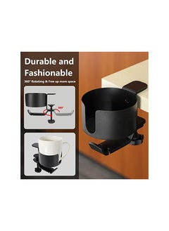 erorex 2 In 1 Desk Earphone And Cup Holder Headphone Stand Hanger Desk Cup And Earphone Holder Headphone Stand With Usb Hub  - Image 4
