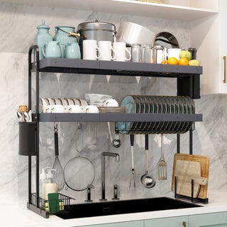 MAJALiS MAJALiS Over Sink Dish Drying Rack Stainless Steel Tier