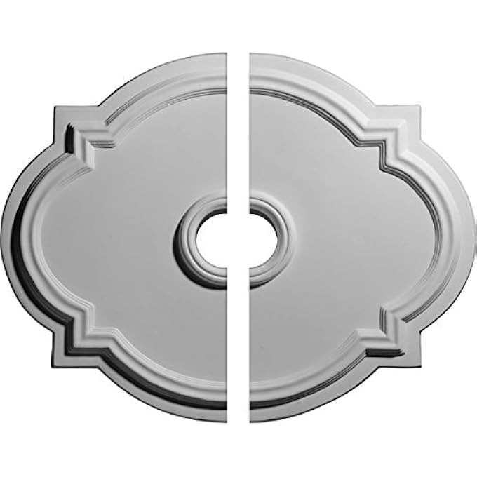 CM21WA2-03500 WALTZ CEILING MEDALLION, 21 1/4"W X 17 3/8"H X 3 1/2"ID X 1"P (FITS CANOPIES UP TO 4 1/2"), FACTORY PRIMED - Image 2