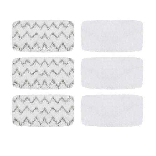 Jirmory 6 Pack 1543A Steam Mop Pads for Bissell PowerFresh Vac & Steam 2747A, Bissell Symphony Pet Steam Mop Pads 1132 1543 1652 1252 1606670 1543A 1632 1132A 1530 11326 - Image 1