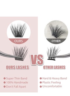 Generic Wide wire false eyelashes, single strands, D size 10-12-14-16mm, 60 pieces in a box, suitable for carrying with ease, especially for beginners to make at home or in beauty salons.  - Image 3