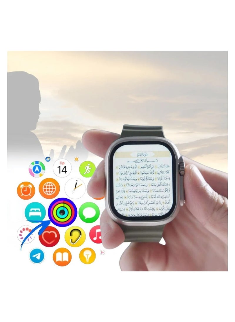 ماركة غير محددة - دنيكس ساعة اسلامية بتصميم جذاب وانيق تدعم تطبيق القران الكريم وحصن المسلم ومواقيت الصلوات - Image 1