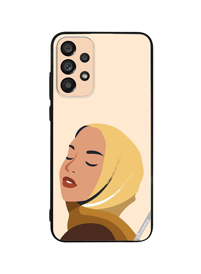 VR CREATIVE Protective Case Cover For Samsung Galaxy A73 5G Cartoon Woman Shape Design Multicolour - Image 1