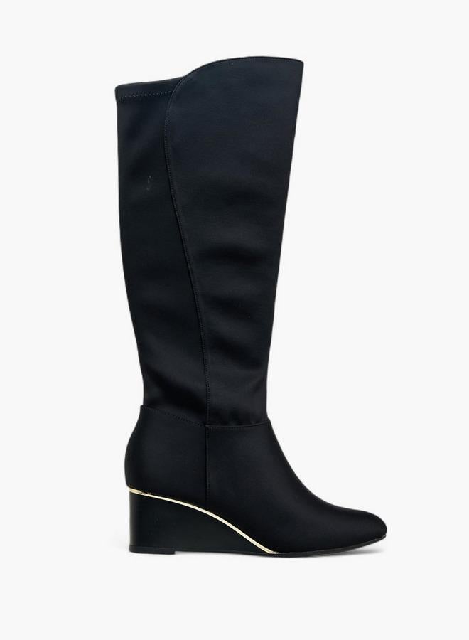 Celeste Women Wedge Heel High Shaft Boots - Image 1