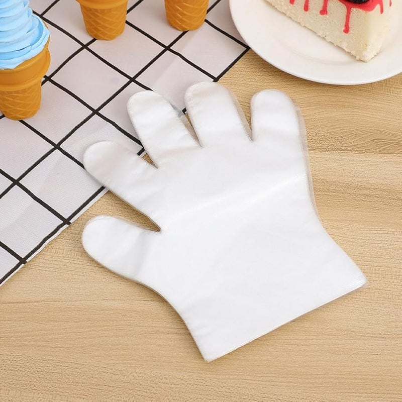 قفازات بلاستيكية من البولي إيثيلين للاستخدام لمرة واحدة 200 قطعة للطهي والتنظيف والعناية بالحيوانات الأليفة - Image 5