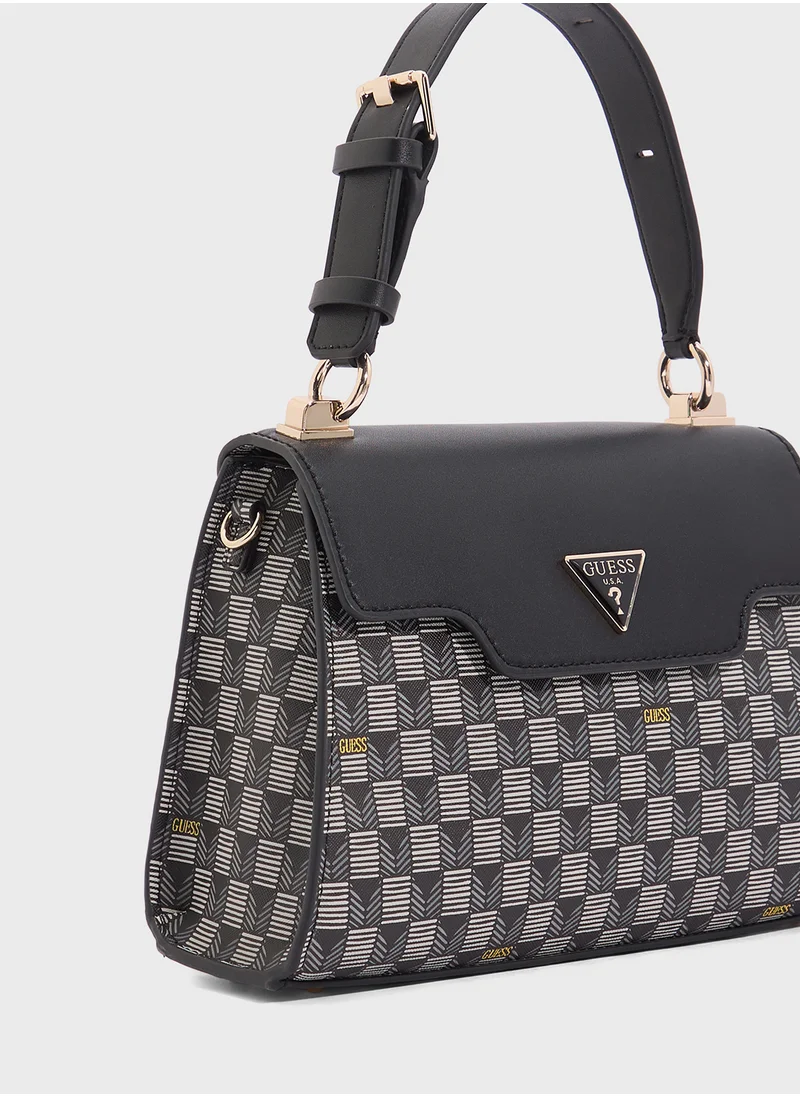 GUESS G Wave Top Handle Flap