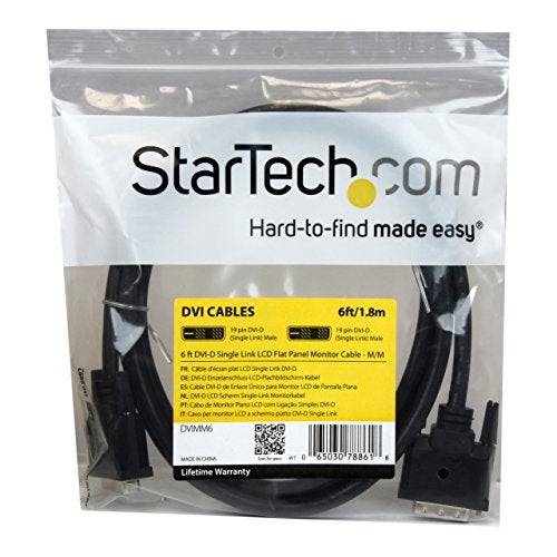 StarTech 6ft Digital Flat Panel Monitor Cable DVI - Image 3
