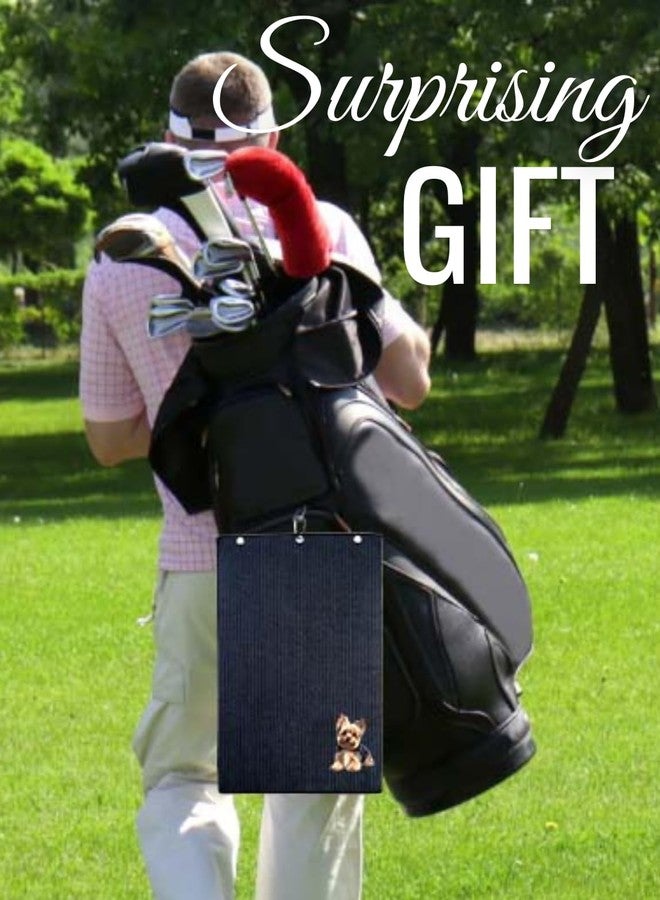 CybGene Yorkie Gifts Golf Towel, Gifts for Yorkshire Lovers, 15.7“x23.6” Microfiber Golf Towel for Golf Bags for Birthday, Christmas - Image 4