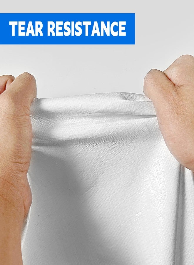 MVPNET Tarp 10x30 ft Heavy Duty 12mil 100% Waterproof High Durability Multipurpose,Uv Resistant,White Tarp Suitable for Swimming Pools, Boats, Camping, Courtyards, Etc -by Mvpnet - Image 5