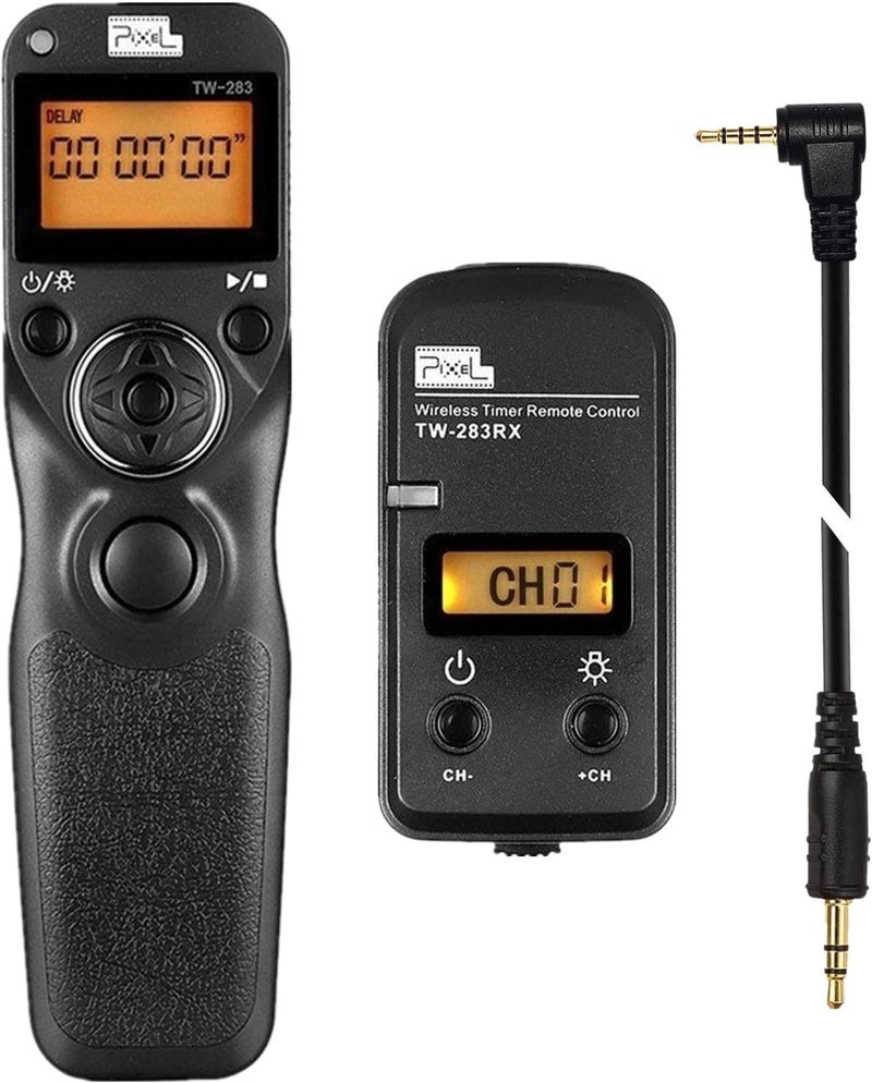 Pixel Remote Timer TW283-L1 Timer Shutter Release Remote Release for Panasonic S5 S1 G95 G91 G90 G9 G10 G70 GH3 GH4 GH5 GH6 GX7 G85 G81 FZ50K FZ100 FZ200 FZ1000 FZ10002 FZ2500 FZ2000 FZ330 FZ30 GX7 - Image 1