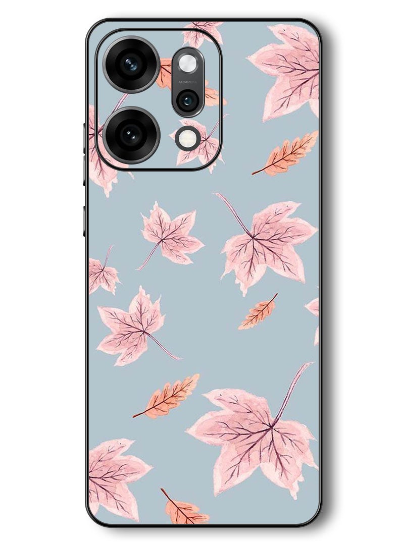 Theodor Case Compatible with Oppo Reno 14 Pro 6.83 Inch Protection Shockproof Bumper Cover Autum Leaves - Image 1