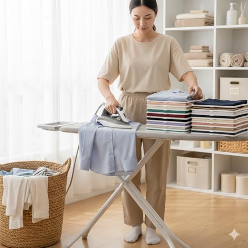 mechdel Effortless Closet Organizer/Shirt Organizer for Men/T Shirt Organizer/Sare Organiser/jeans/pants/iron clothe tray/Folding Board for Shirts (WHITE, 20PCS) - Image 4