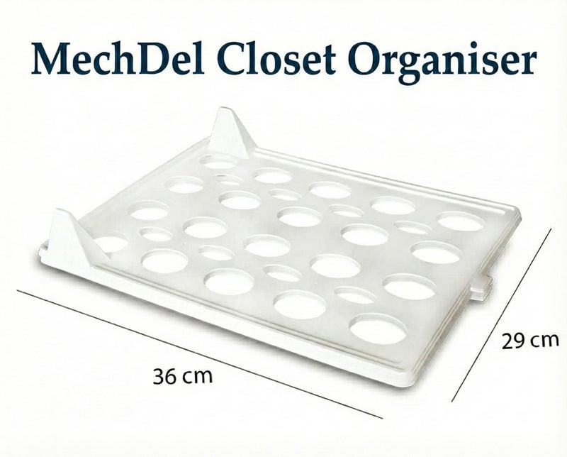 mechdel Effortless Closet Organizer/Shirt Organizer for Men/T Shirt Organizer/Sare Organiser/jeans/pants/iron clothe tray/Folding Board for Shirts (WHITE, 20PCS) - Image 2