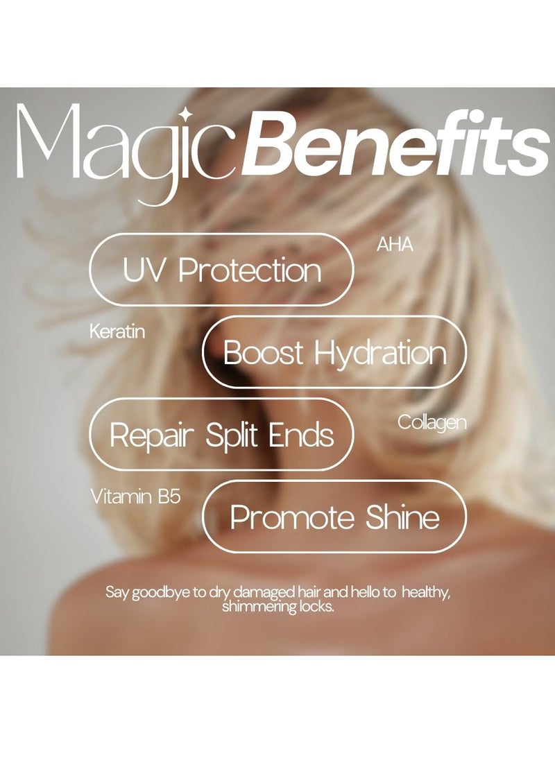 SIMPLY SMOOTH SIMPLY SMOOTH Keratin Reparative Magic Potion Original Leave In Conditioner Detangler & Heat Protection Styling Spray Repair & Reduce Breakage Color Safe & Sodium Chloride Free 16 Oz  - Image 2
