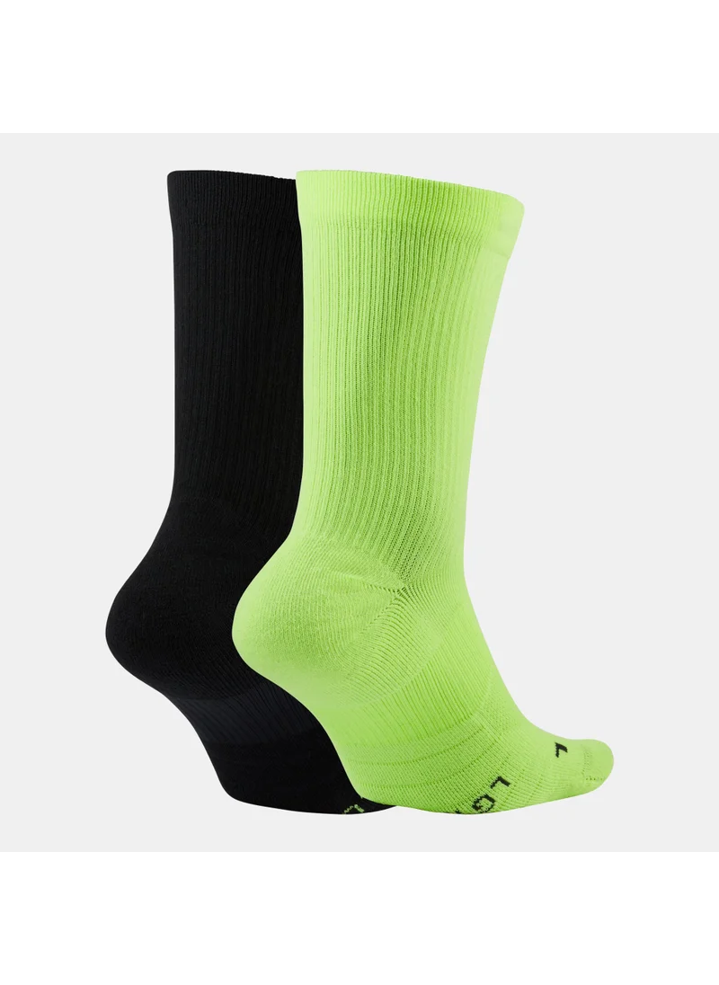 Nike Multiplier Running Crew Socks (2 Pairs)