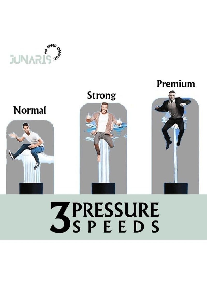 جوناريس شطاف محمول للسفر | شطاف تخييم قابل لإعادة الشحن عالي الضغط - بخاخ دش شطاف لنظافة مثالية، طقم بخاخ شطاف كهربائي من المسافر للسفر، شطاف محمول للتخييم - Image 3