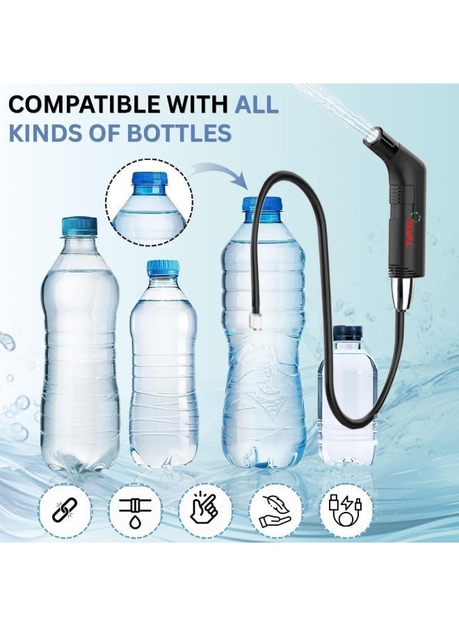 جوناريس شطاف محمول للسفر | شطاف تخييم قابل لإعادة الشحن عالي الضغط - بخاخ دش شطاف لنظافة مثالية، طقم بخاخ شطاف كهربائي من المسافر للسفر، شطاف محمول للتخييم - Image 2