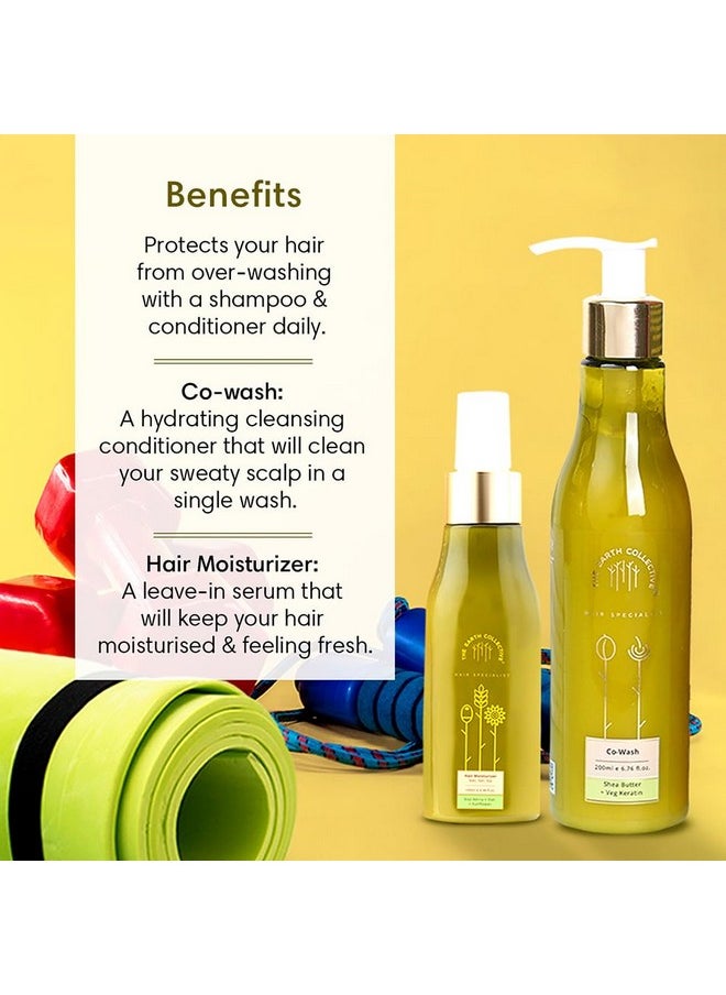 THE EARTH COLLECTIVE - Workout Hair Care Duo - Quick Wash & Post-Wash Hair Care. - Image 1
