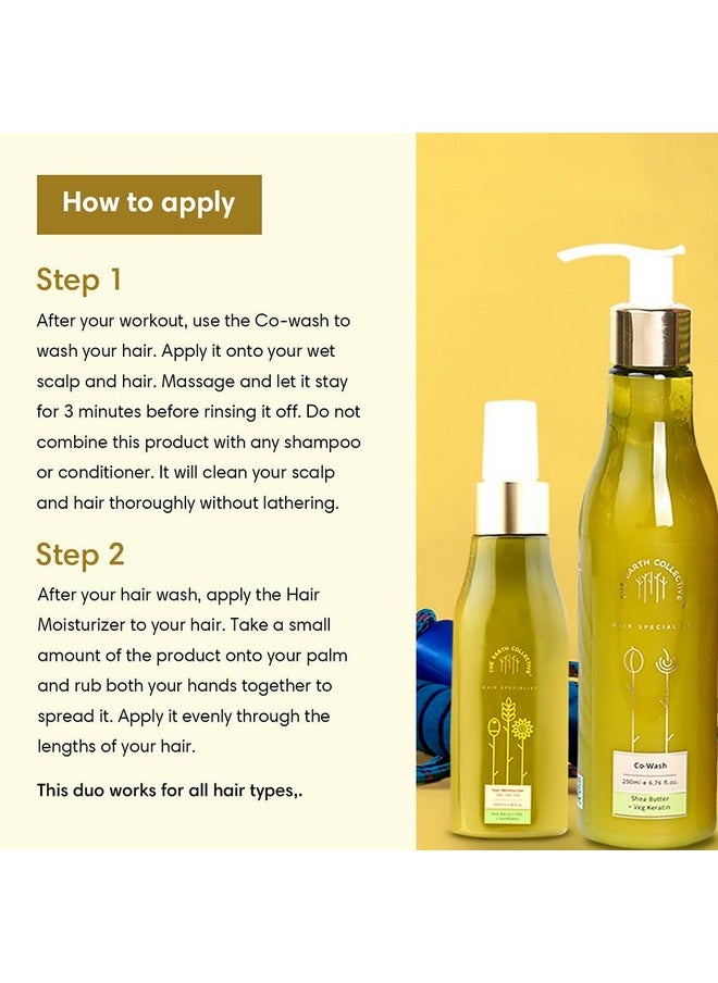 THE EARTH COLLECTIVE - Workout Hair Care Duo - Quick Wash & Post-Wash Hair Care. - Image 1