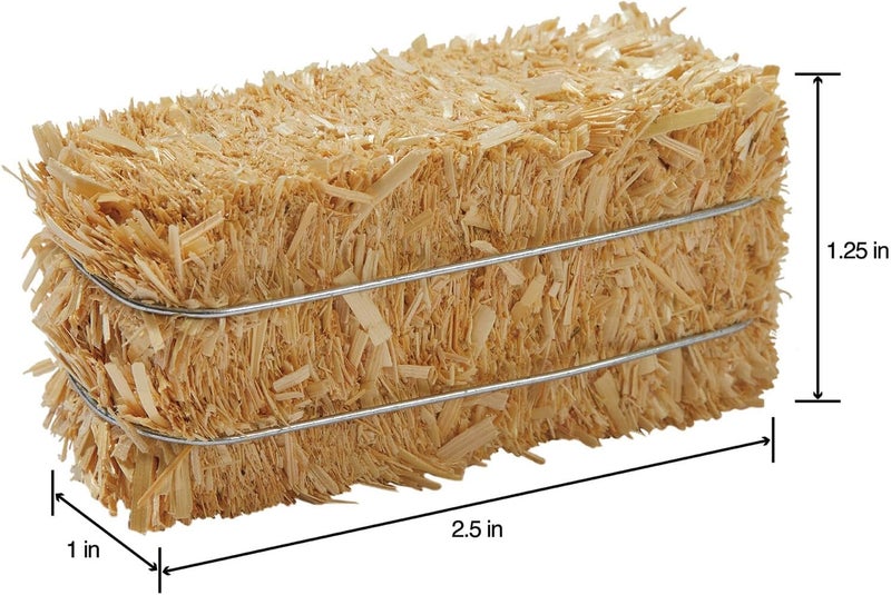 FloraCraft 12 Piece Decorative Straw Bale - Natural Sun-Baked Barley Straw for Any Season - Image 3