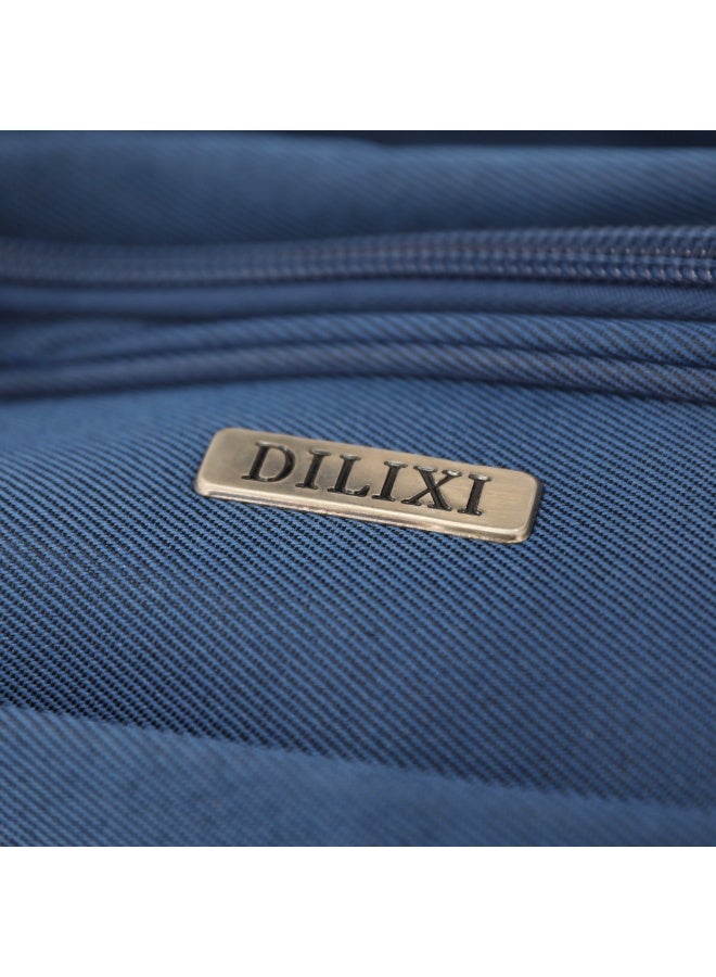 DILIXI طقم حقيبة دافليكس، 3 قطع، أزرق، قماش أكسفورد ناعم، مزودة بعجلات ومقبض تلسكوبي - Image 3