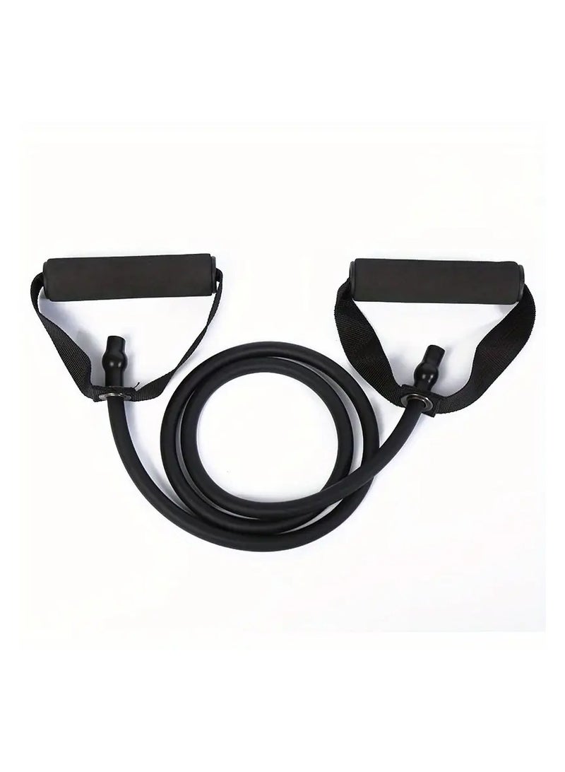 Goolsky 1pc Premium TPE Resistance Band - U-Shaped, Elastic Fitness Rope with Comfort Handles in Red/Green/Black - Ideal for Home Workouts & Strength Training（30LB） - Image 4