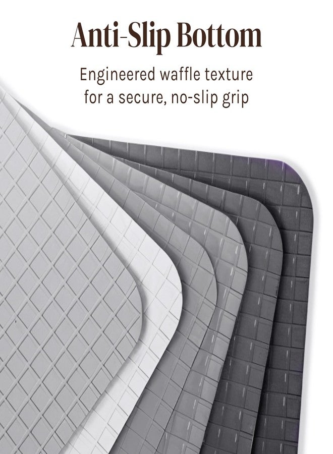Cooler Kitchen Extra Thick Flexible Plastic Cutting Board Mats with Food Icons & EZ-Grip Waffle Back, (Set of 6) Dishwasher Safe - Image 4
