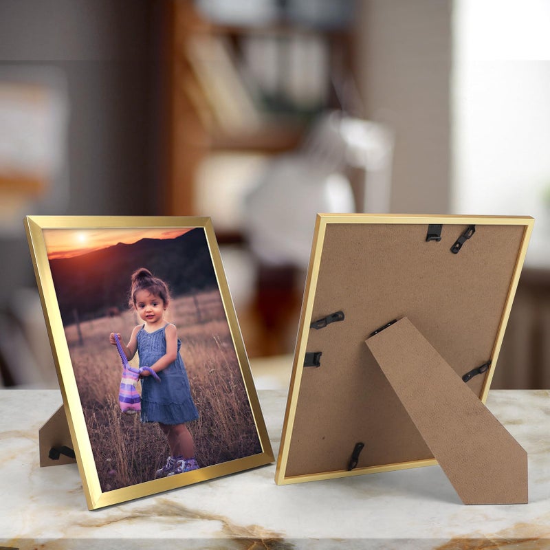 Hoikwo 18 Packs 8x10 Gold Multi Picture Frames Set for Family Photos  Artwork  Light Weight Bulk 8 by 10 Frames Pack for Wall Hanging and Table  Stylish Picture Frames - Image 4