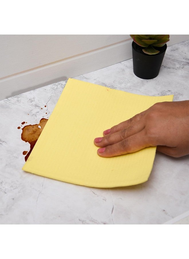 Kuber Industries Foam Sponge Wipes | Washing Wipes Paper Towel | Sponge Cleaning Cloths for Kitchen | Reusable Sponge Wipe Cloths | Cleaning Sponges | 15x15 | 5 Piece Set | Multi - Image 4