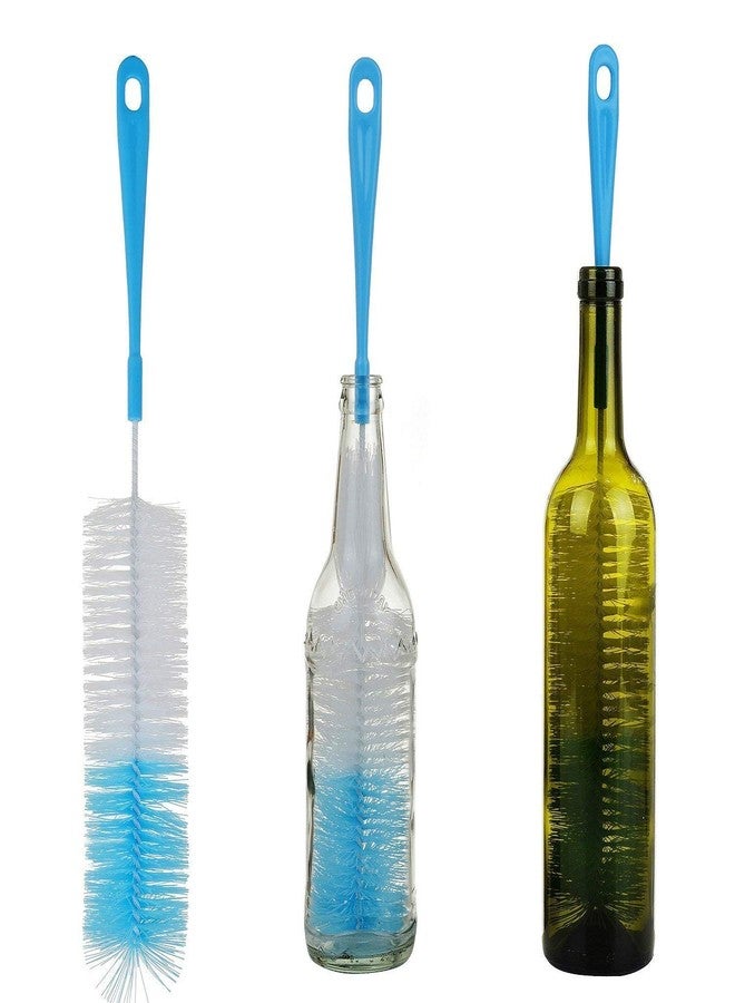 GIRLYZ Attire Bottle Brush Bottle Cleaning Brush Cleaner for Hydro Flask Glassware Vacuum Sports Bottle Vases Water Bottle Cleaner Brushes (Combo Pack of 1 Nylon & 1 Silicone Brush) - Image 4