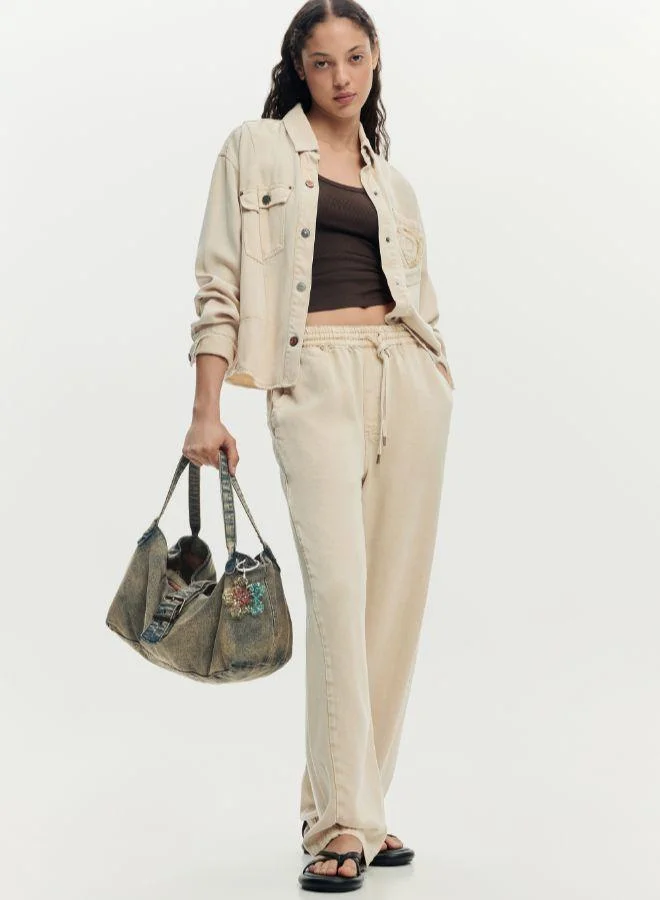 DESIGUAL Denim charm bag