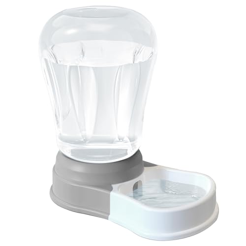 STALTWO 16 Gallon Automatic Dog Water Dispenser Large Capacity Gravity Pet Water Bowl for Multiple Pets BPAFree Cat Water Feeder for Large Dogs Refill Less Often Grey - Image 1