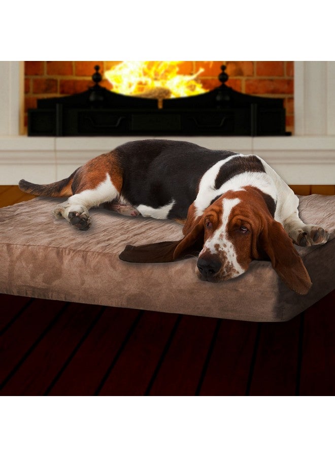 بت مايكر سرير كلاب من إسفنج الذاكرة من بيتميكر مع غطاء قابل للإزالة، متوسط، بني فاتح - Image 2